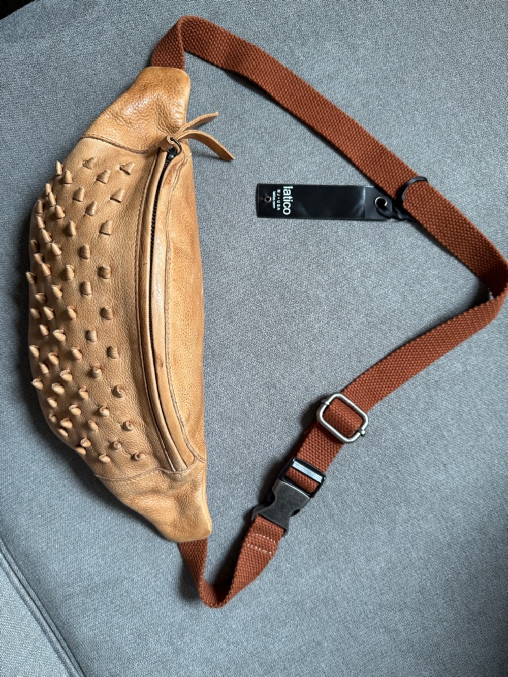 NWT Tan Leather Belt Bag